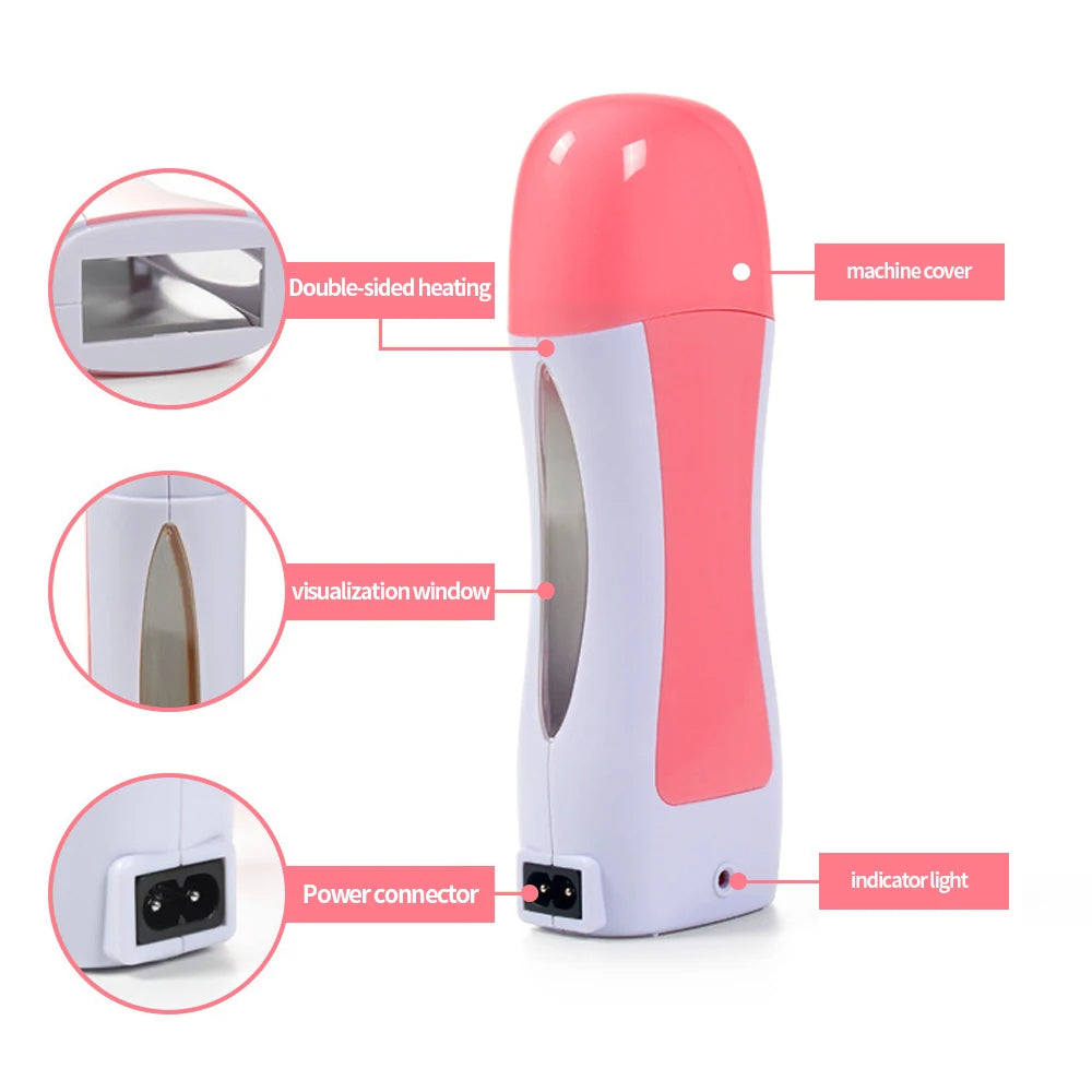 SheFix® Handheld Electric Wax-melt Heater Machine Portable Epilator Roll on Wax Depilatory Heater Skin Care Tools Hair Removal Heater